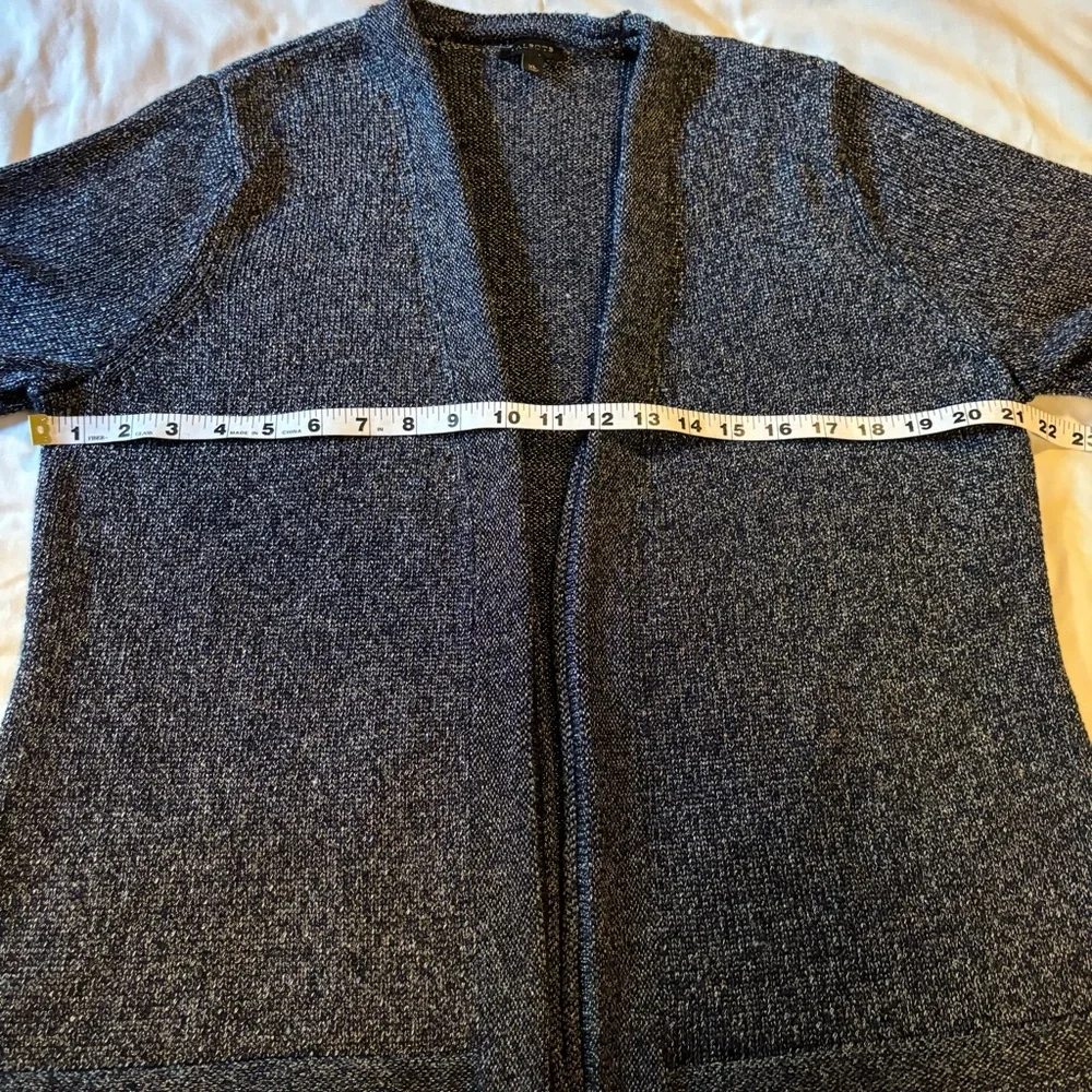 Talbots Blue Open-Front Cardigan - Picture 5 of 9